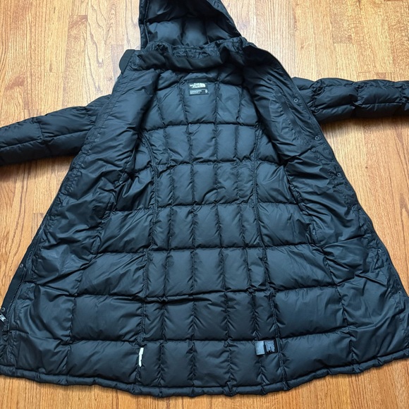 The North Face down quilted parka jacket winter coat in black size XS - Picture 14 of 16